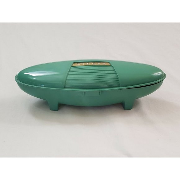 Vintage 1960s Singer Buttonholer Sewing Attachment With Green Case - Picture 5 of 7